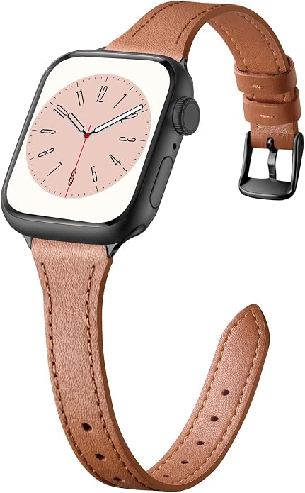 Charlam Slim Leather Band Compatible by Charlam