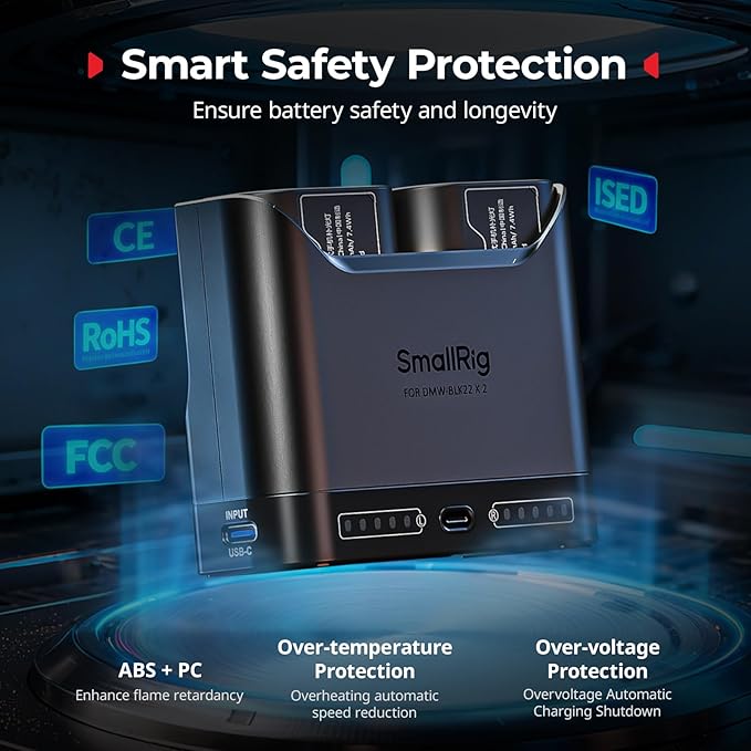 SMALLRIG DMW-BLK22 Camera Battery Set - Image 7