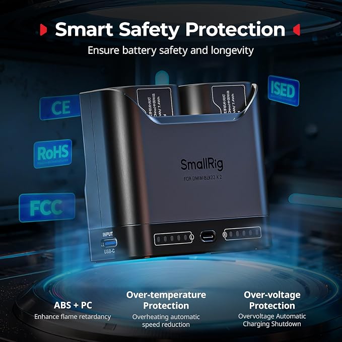 SMALLRIG DMW-BLK22 Battery Charger - Image 7
