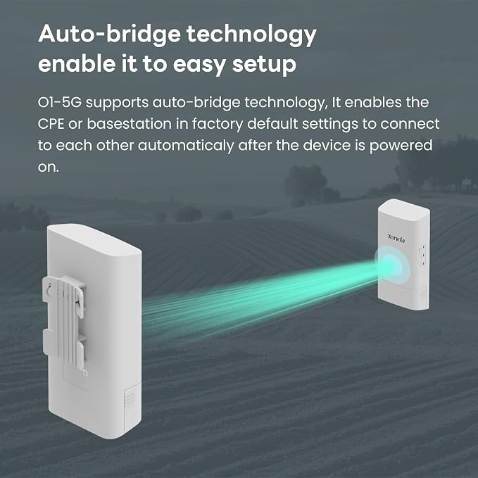 Tenda Point to Point Wireless Bridge Kit | 1KM Long-Range Outdoor CPE - Image 3