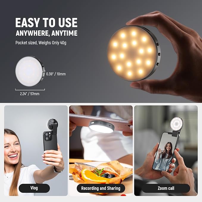 NEEWER Entry Level Version Magnetic Selfie Light Compatible - Image 7