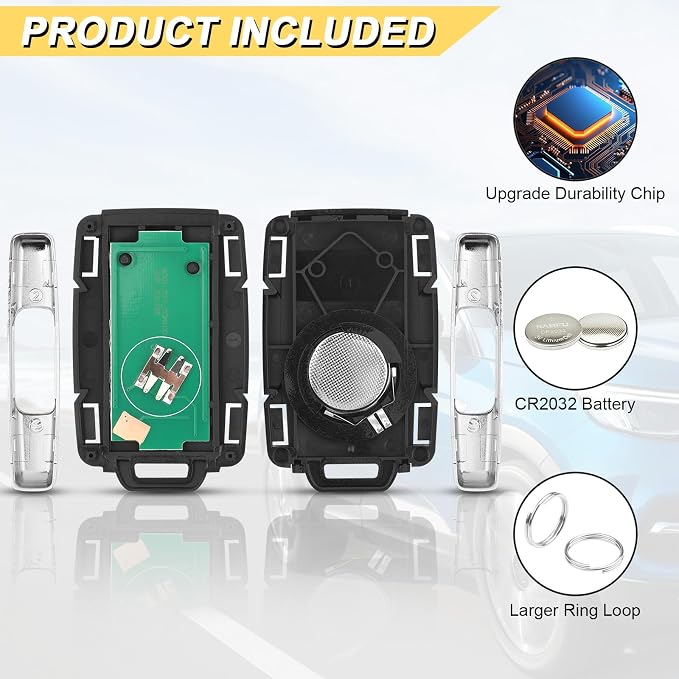 Vurkcy Key Fob Replacement for 2014-2020 Chevy Silverado 1500 2500 3500/15-21 - Image 5