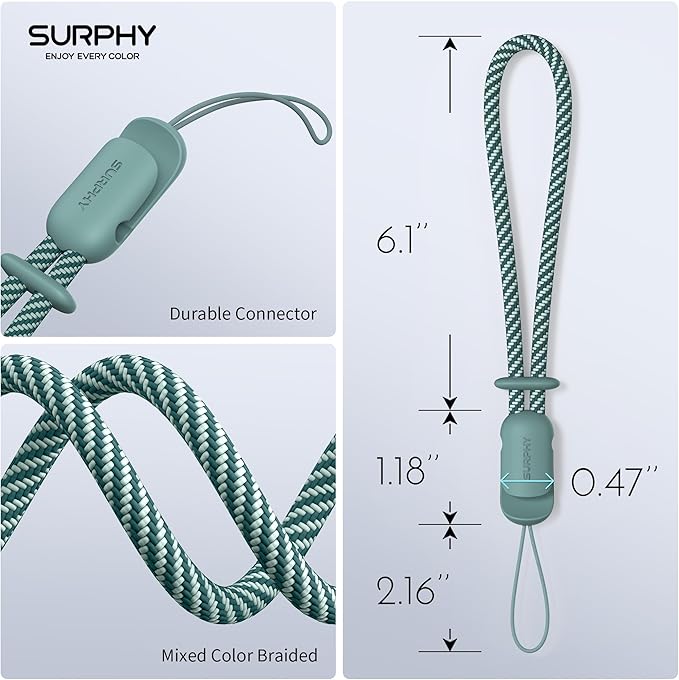 SURPHY 2 Pack Phone Lanyard for Cellphone Case, Phone Wrist Strap for Case - Image 5