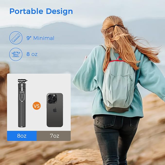 Selfie Stick Travel Tripod for Cell Phone - Image 5