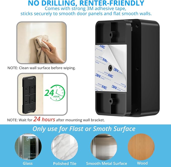 No Drill Doorbell Mount for Blink 2nd Gen Video Doorbell Camera | 30°Left/Right - Image 5
