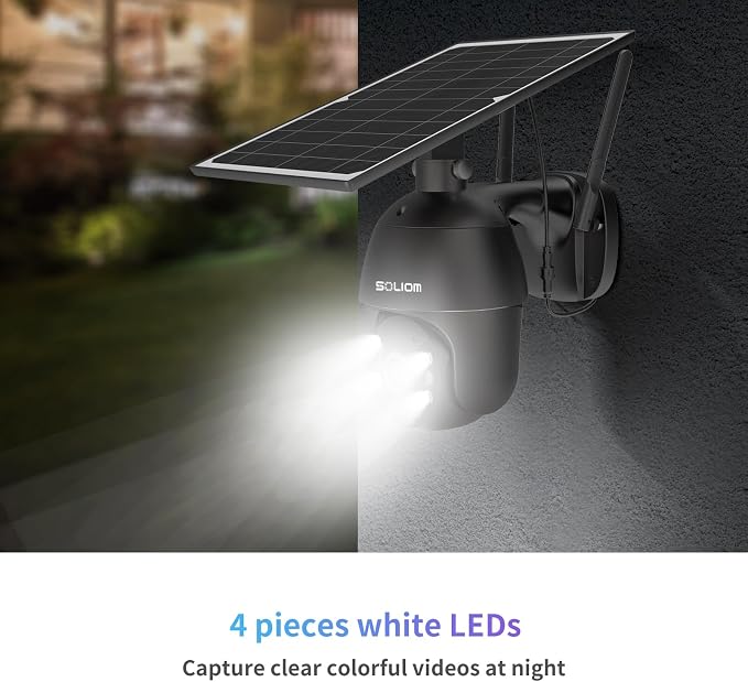 S600 4G LTE Security Camera Outdoor, Solar Powered Cellular Security Camera - Image 4