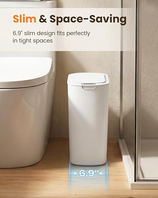 Cesun Motion Sensor Trash Can, 5 Gallon Automatic Bathroom Garbage Can - Image 3