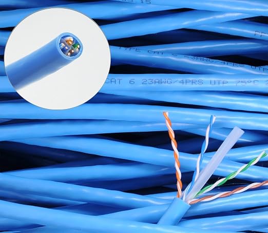 150ft Blue RJ45 CAT6 Ethernet LAN Network Internet Computer Patch Solid Wire 23 - Image 4