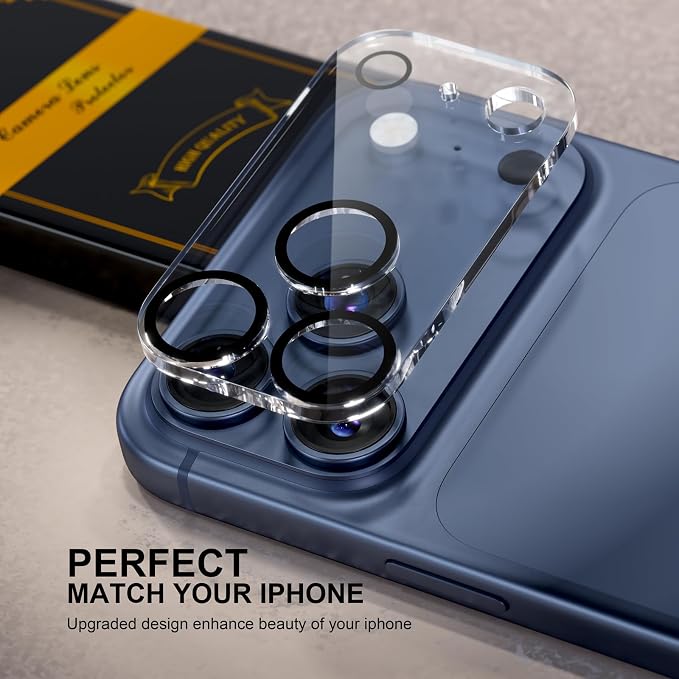 for 6 Pack iPhone 17 Pro Camera Lens Protector 9H Tempered Glass Camera Screen - Image 5