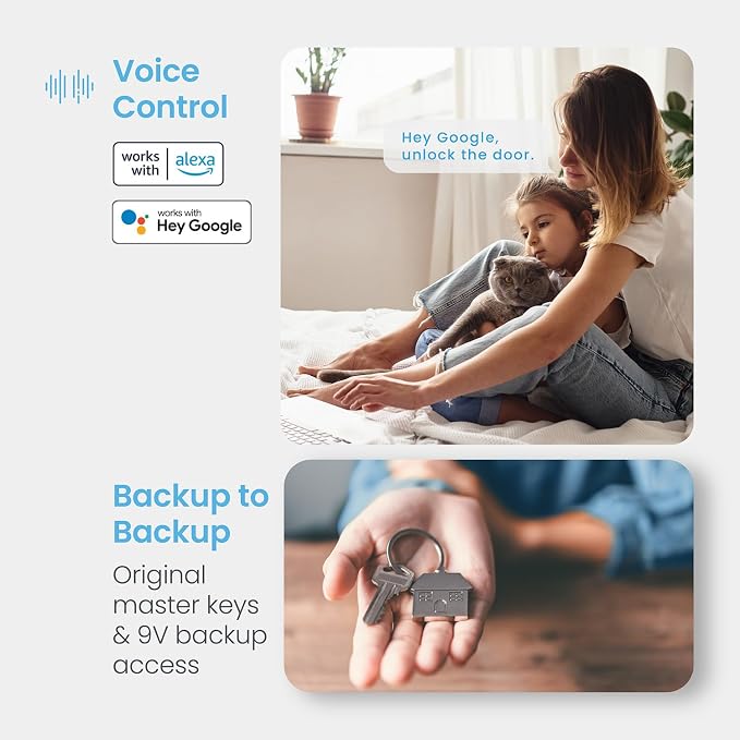 Lockly Secure Pro Smart Deadbolt Lock — Fingerprint Keyless Entry, PIN Genie® - Image 7
