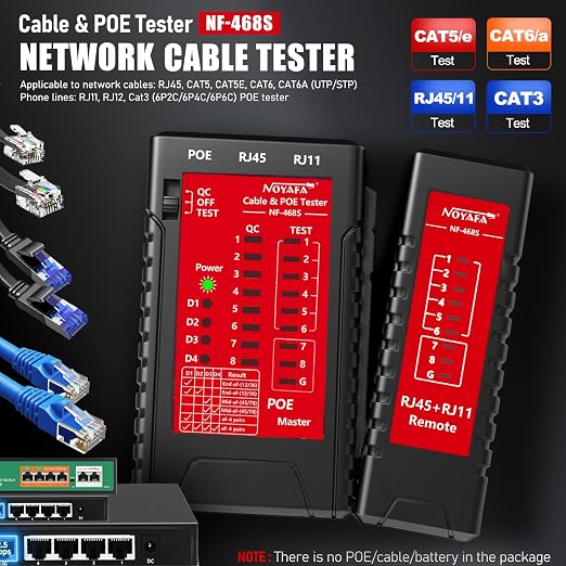 NF-468S RJ45 Network Cable Tester - Image 8