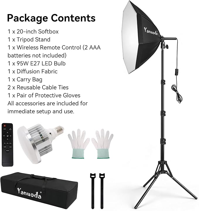 Softbox Lighting Kit 20"x20" - Image 7