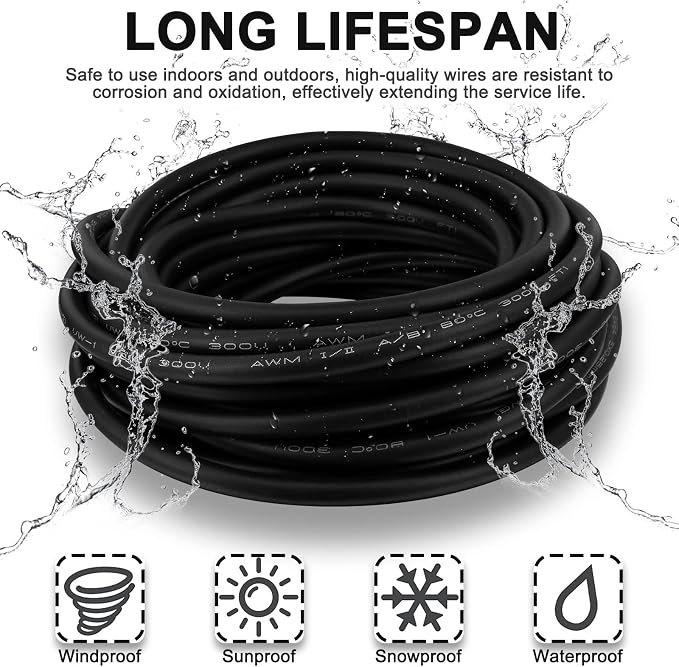 M12 Male 4 Pin Right Angle Connector Aviation Socket Electrical Cable 6.5Ft/2M - Image 4
