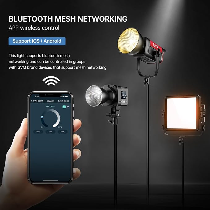 GVM 80W SD80S LED Video Light - Image 4