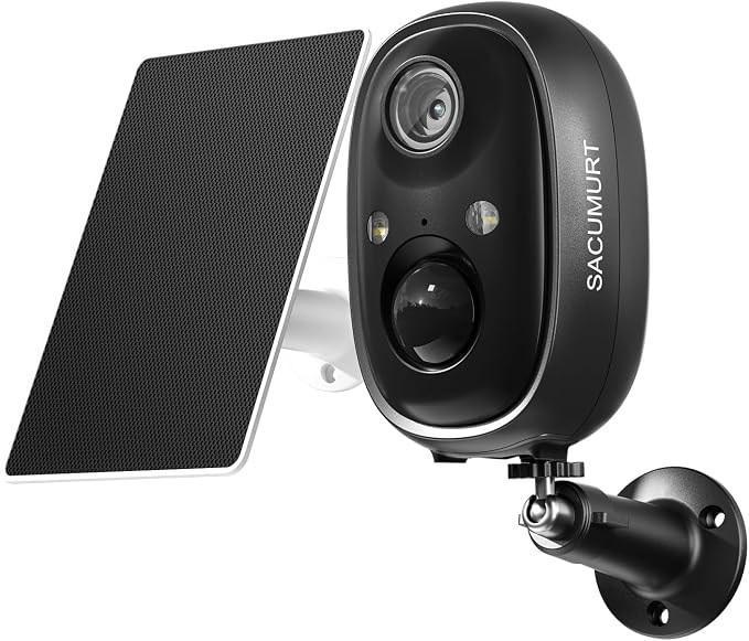 Security Cameras Wireless Outdoor, Free Cloud Storage, 2.4GHz WiFi Camera by SACUMURT