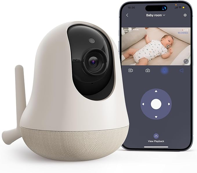 nooie 2K Smart WiFi Baby Monitor by nooie