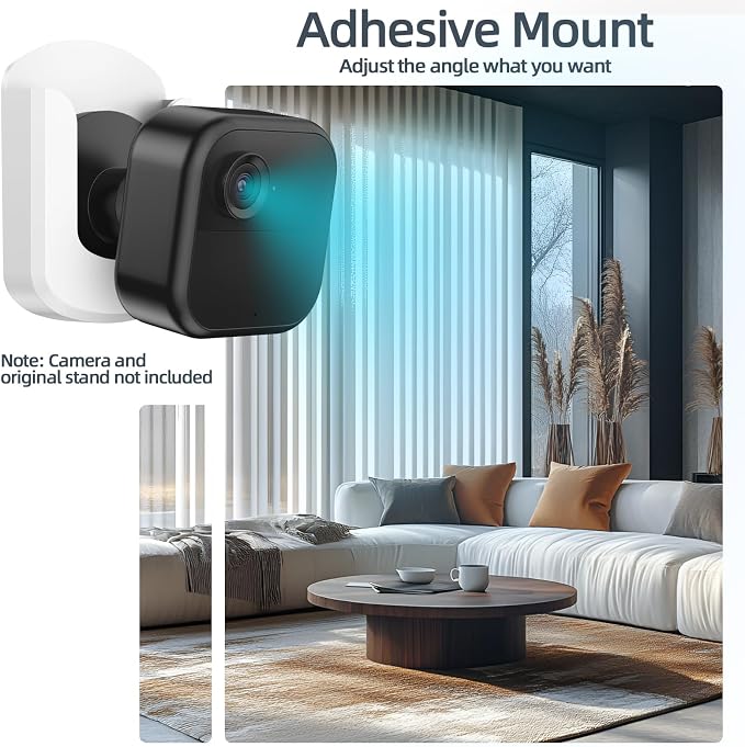 3 Pack Blink Camera No Drilling No Screws Wall Mount Bracket, Adhesive Blink - Image 3