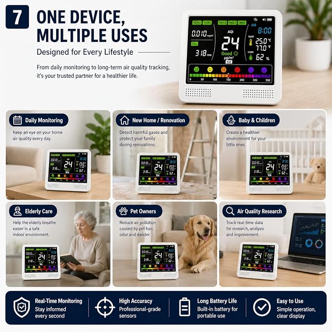 16-in-1 Indoor Air Quality Monitor - Image 8