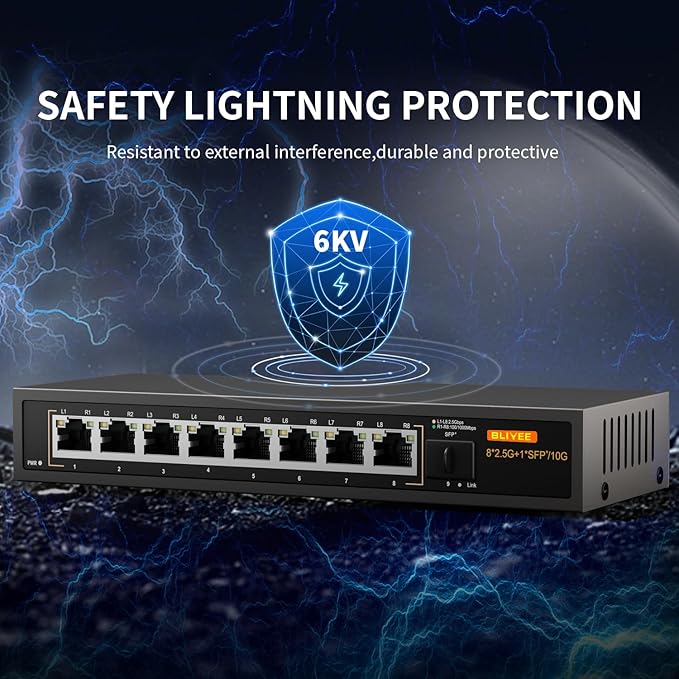 8-Port 2.5GB Ethernet Switch, Unmanaged 2.5G Gaming Network Switch | 8 x - Image 6