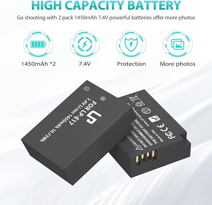 LP LP-E17 Battery Charger Pack, Compatible - Image 3