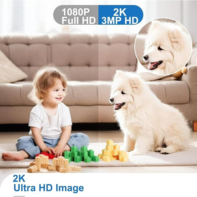 5G&2.4G WiFi Indoor Camera for Home Security, Pan/Tilt Baby/Pet Camera - Image 7