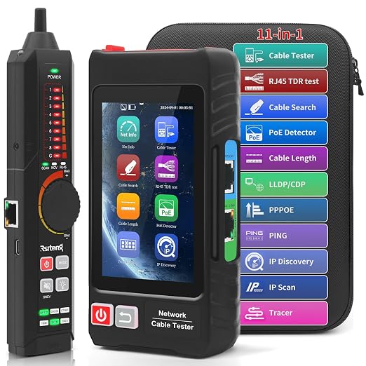 Multifunction Network Caber Tester, UTP Ethernet Cable Tester, Cable Tracer by Rsrteng