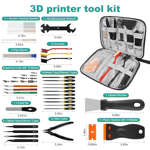 3D Printer Tool Kit, 70-piece Set of 3D Printer Accessories, Compatible - Image 2