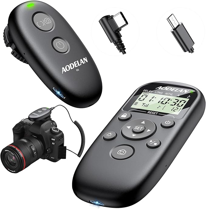for Sony Camera Rechargeable Remote Shutter Release by AODELAN