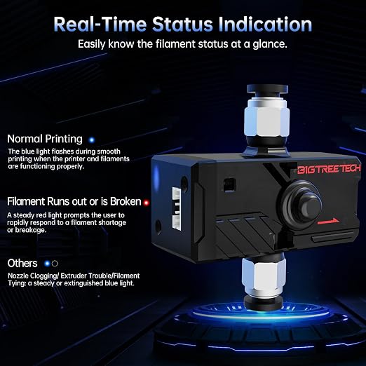 BIGTREETECH SFS V2.0 Smart Filament Sensor, Filament Runout Sensor Support - Image 4