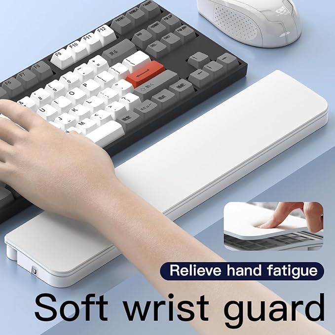 Keyboard Wrist Rest Pad with Cleaning Kit 22 in 1, Comfortable Ergonomic Wrist - Image 2