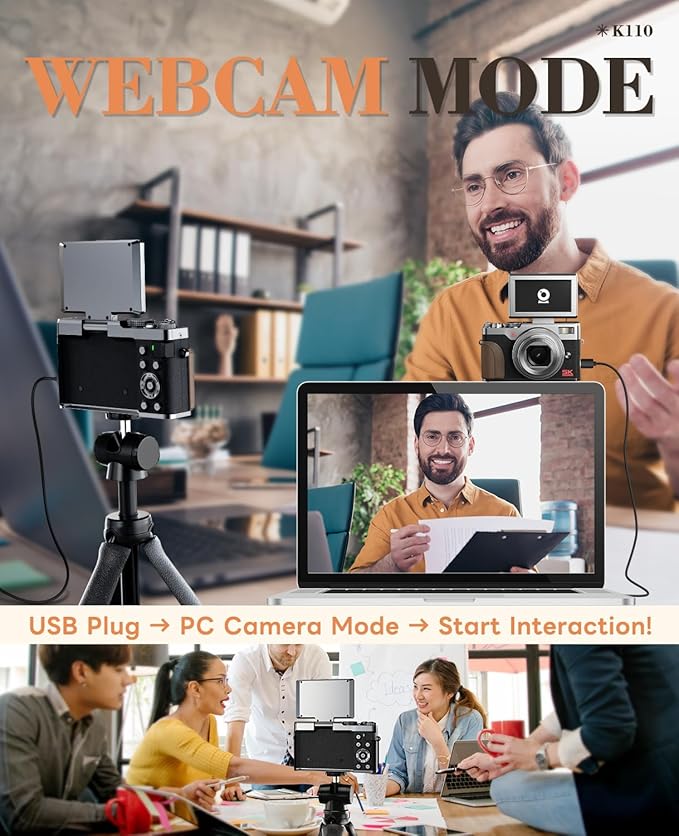 True 5K 64MP Digital Camera for Photography, Autofocus 18X Zoom, Comes - Image 7