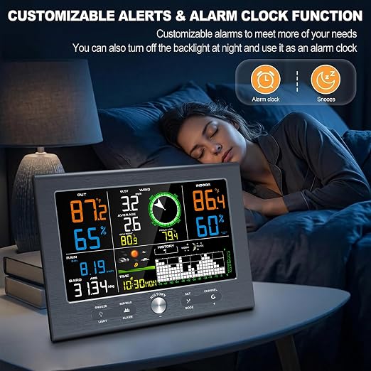 Urageuxy Weather Stations Wireless Indoor Outdoor, Home Weather Station - Image 5