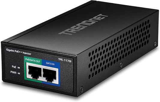 TRENDnet Gigabit PoE++ Injector, NDAA Compliant, Supplies 15.4W, and 60W by TRENDnet