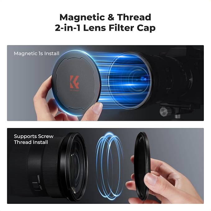 K&F CONCEPT Magnetic 49mm Circular Polarizers Filter - Image 6