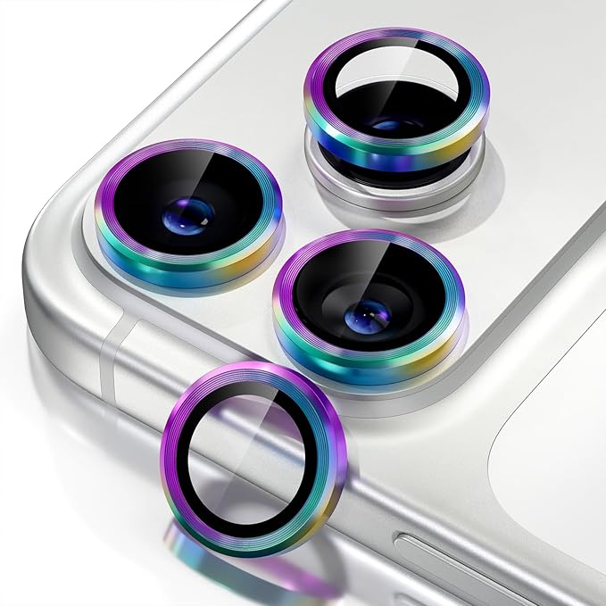 Misea Compatible for iPhone 17 Pro/iPhone 17 Pro Max Camera Lens Protector by Misea