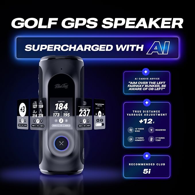 Blue Tees Golf Player+ AI-Powered GPS Speaker - Image 2