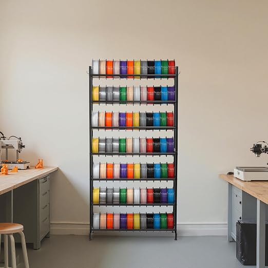 VEVOR 3D Printer Filament Storage Rack, 7 Tier Heavy Duty Storage Shelves - Image 8
