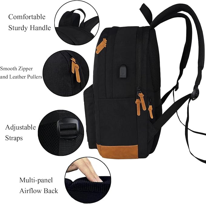 SUPACOOL Casual Laptop Backpack, Lunch bag, Pencil bag, School backpack - Image 4