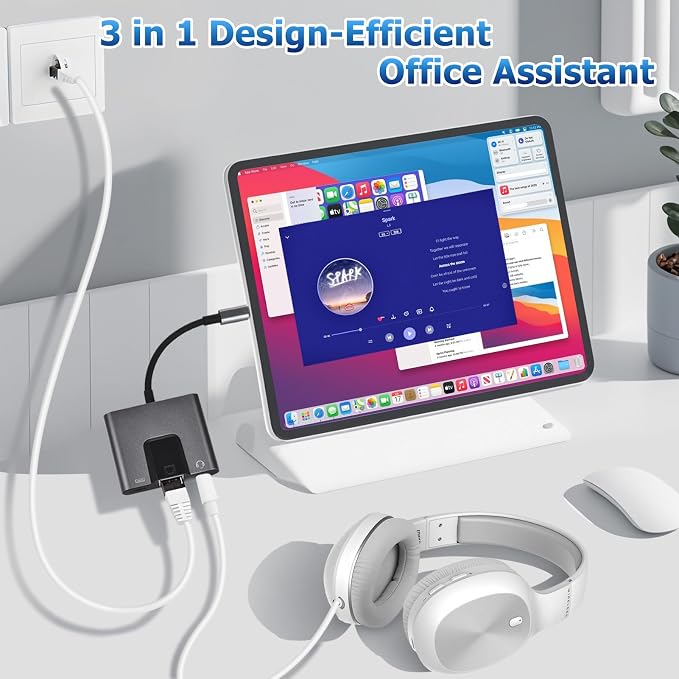 Lightning to RJ45 Ethernet Adapter Network Adapter, Support 10/100Mbps Ethernet - Image 7