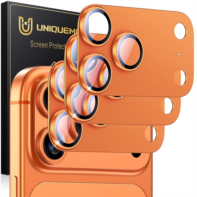 UniqueMe for 3 Pack iPhone 17 Pro Camera Lens Protector by UniqueMe