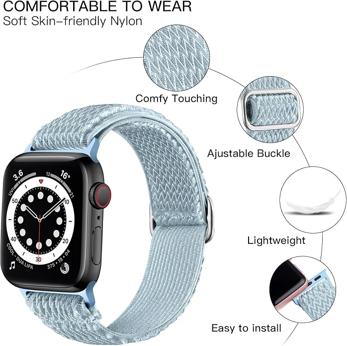 Lerobo Stretchy Nylon Solo Loop Band, Compatible - Image 2