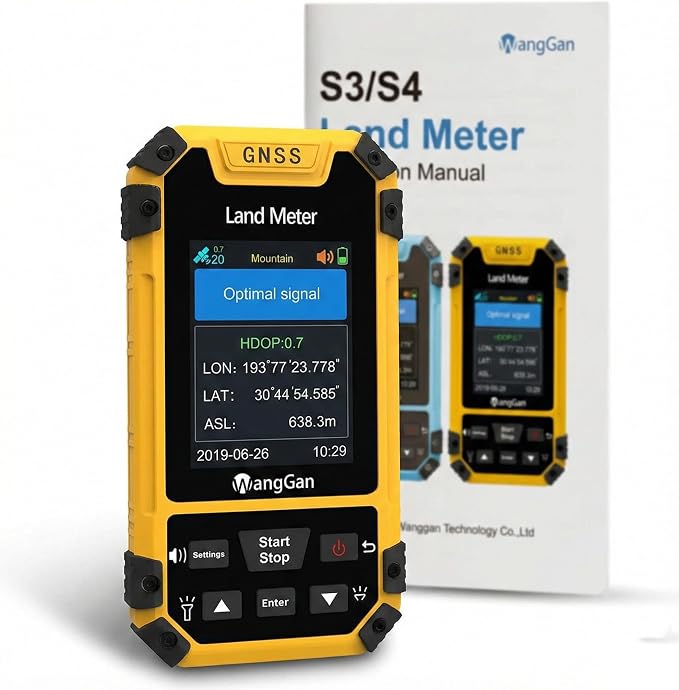 Handheld GPS Land Meter, High-Accuracy GNSS Surveying Equipment, IP65 by Unknown