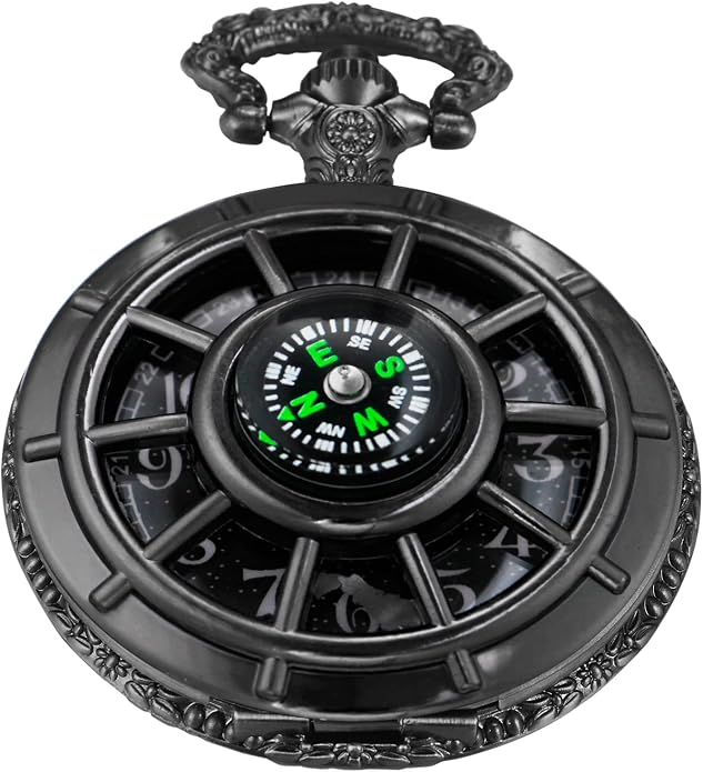 Men's Pocket Watch, Arabic Digital Dial Pocket Watches by Whodoit
