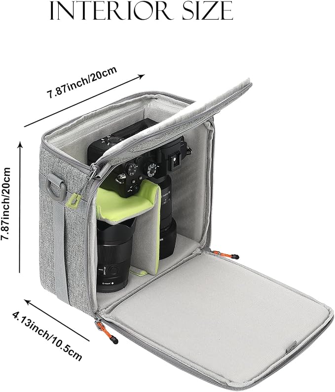 Mini SLR Camera Insert Bag, Shockproof &Pressure-proof Dual Opening Camera Lens - Image 6