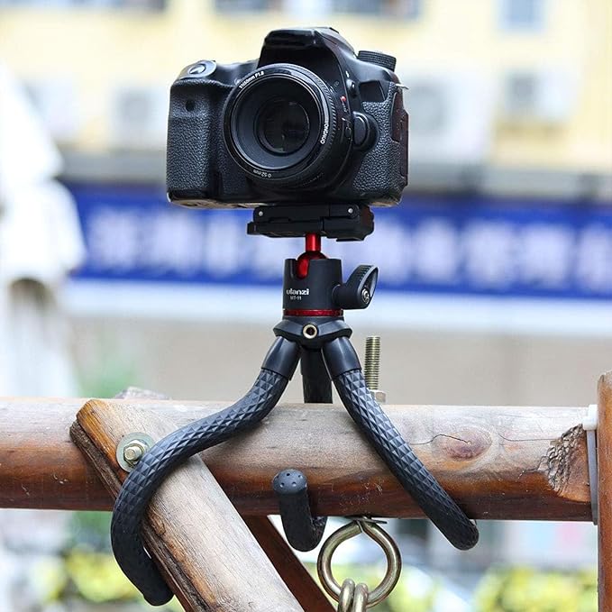 ULANZI Camera Tripod, Mini Flexible Stand w Hidden Phone Holder w Cold Shoe - Image 8