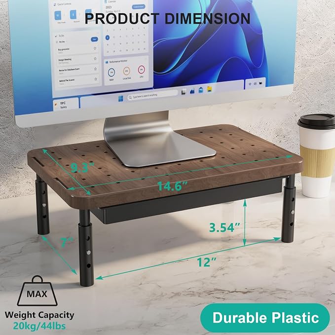 WALI Plastic Computer Monitor Stand - Image 3
