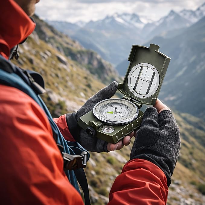 Military Lensatic Compass, Hiking Compass - Image 7