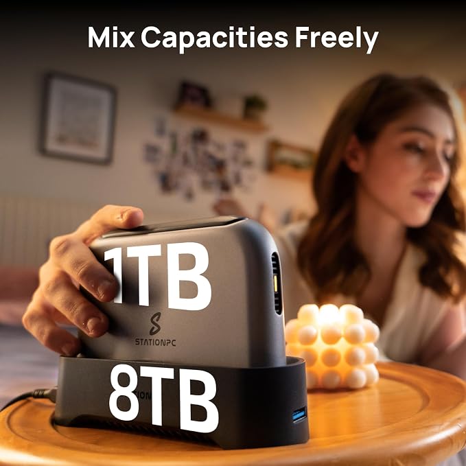 PocketCloud Dock for Portable NAS, M.2 NVMe Slot, Expend Storage, 2.5GbE - Image 3