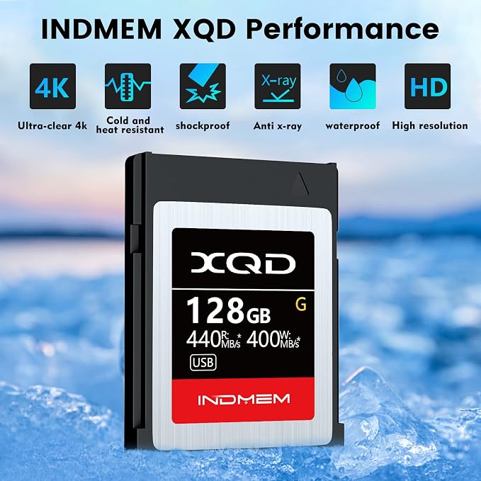 INDMEM XQD 128GB Memory Cards, 5X Tough MLC XQD Flash Memory Cards High Speed G - Image 2