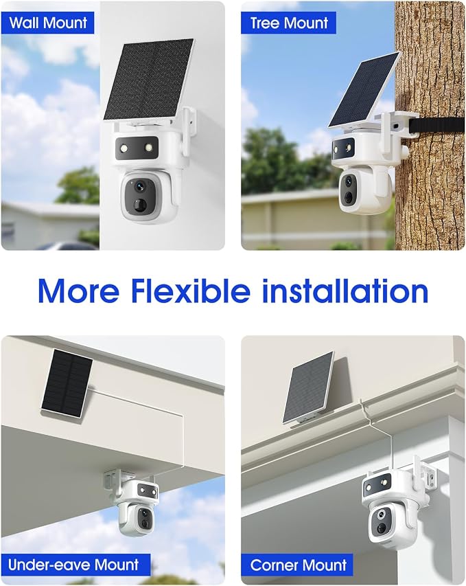 SANSCO 2 Pack 4G LTE Cellular Security Camera Wireless Outdoor, 360 Days Free - Image 7